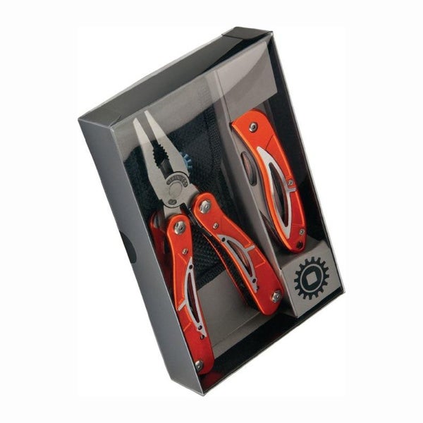 Multifunktionswerkzeug Set mit Zange und Messer in Geschenkverpackung