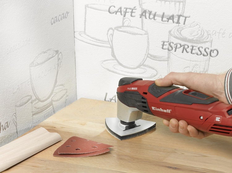 kwb Multitool Schleifplatte für Delta-Schleifer, inkl. Multitool Aufsatz, Quick Stick, ideal für holz, Metall und Silberschliff