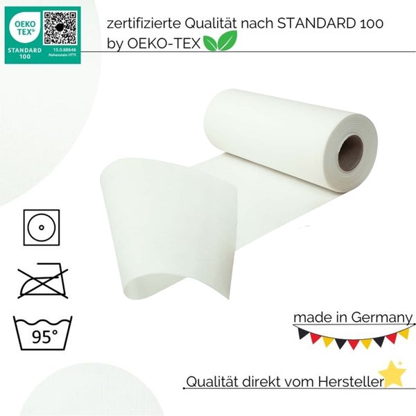 Sensalux Kombi-Set 1 Tischdeckenrolle 1m x 25m apfelgrün + Tischläufer 30cm weiß