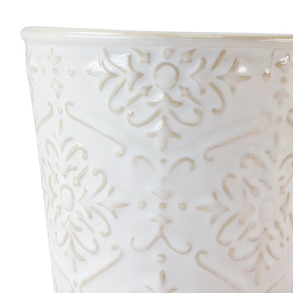 Keramik Blumentopf mit Muster