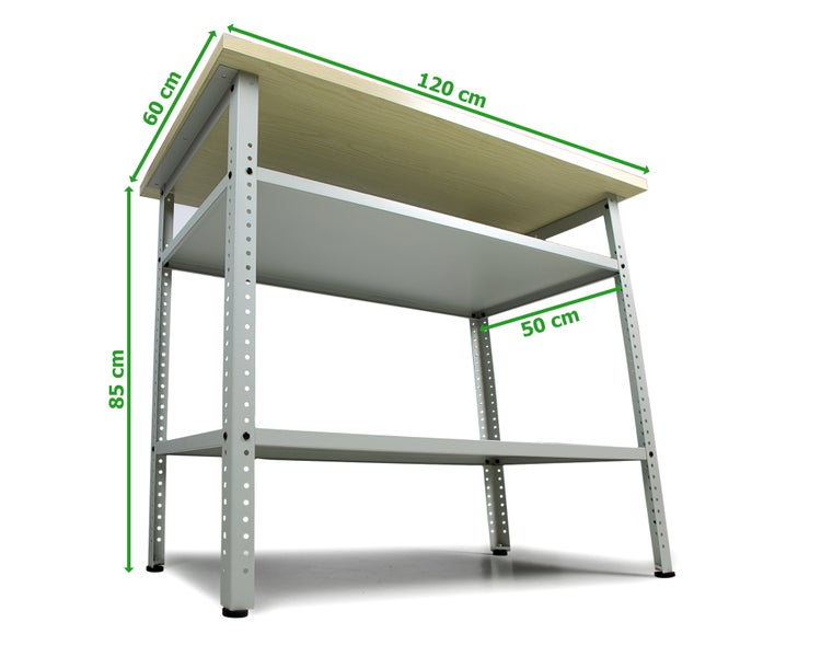 Ondis24 Werkstatt Set Basic Pro mit Lochwand 85 cm, Werkstatteinrichtung, Werkbank