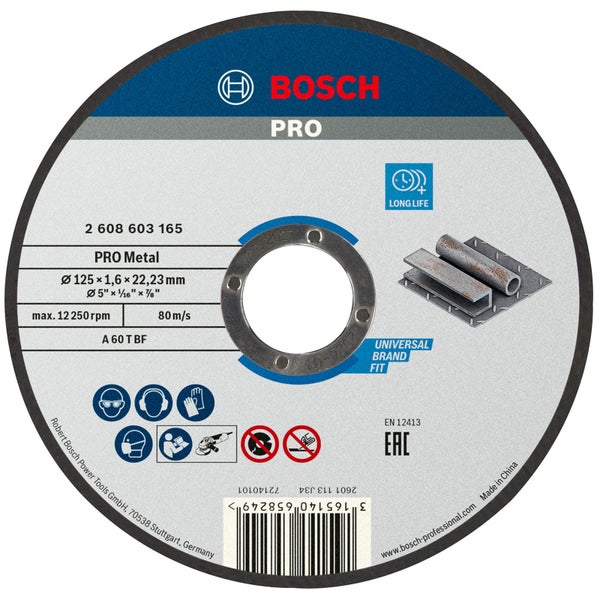 Bosch PRO Metal Trennscheibe 125 x 1,6 x 22,23 mm - 2608603165