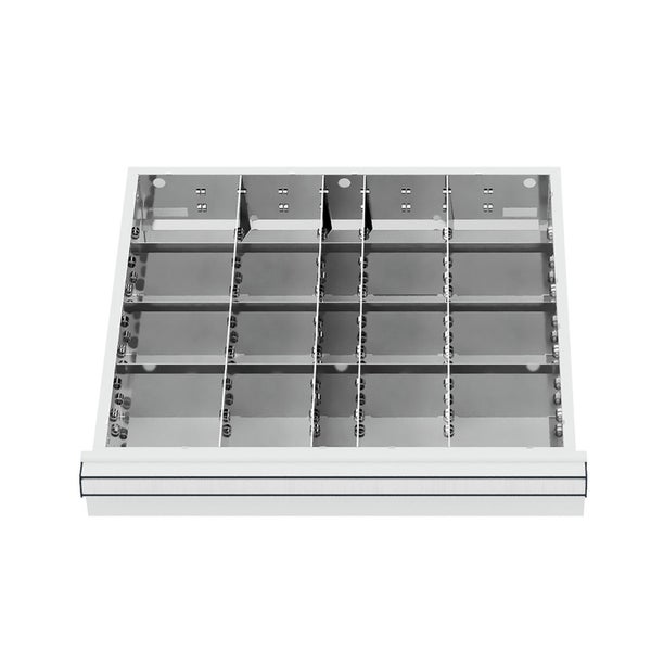 WS24 Schubladeneinteilung Metalleinteilung BLH 150/175 mm Innenmaß 500 x 450 mm - WS24-100175