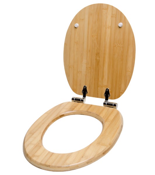WC-Sitz mit Absenkautomatik Bambus