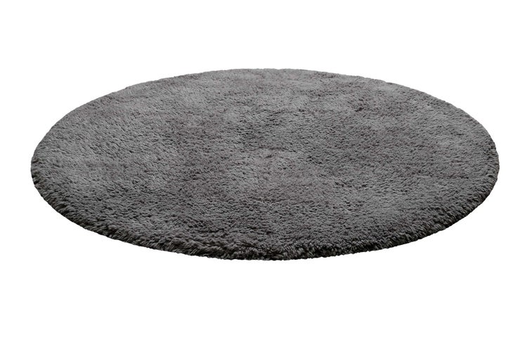 Badteppich Grau Ole WECONhome Basics 90 cm rund