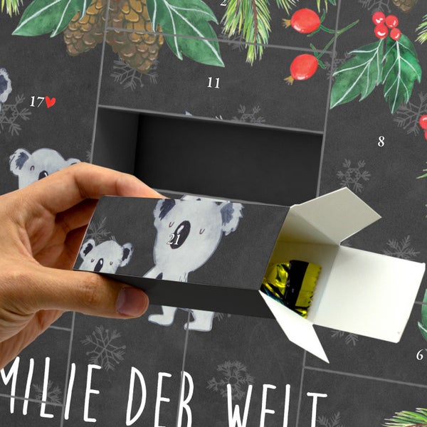 Mr. & Mrs. Panda Befüllbarer Adventskalender Koala Familie zwei - Schwarz