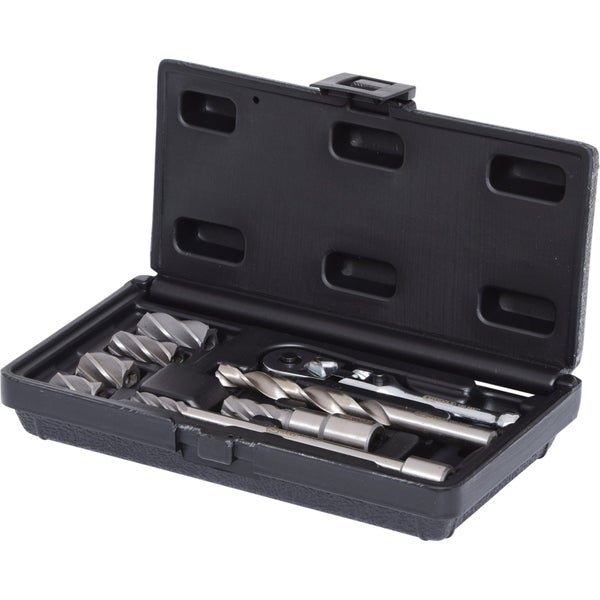 Bohrerset in schwarzem Aufbewahrungskoffer