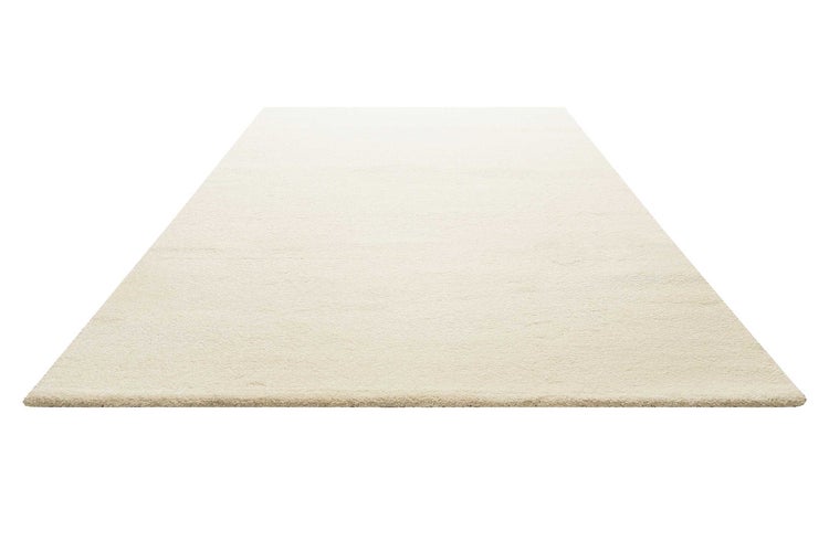 Teppich Creme Weiß Kurzflor Lido Homie Living 80x150 cm