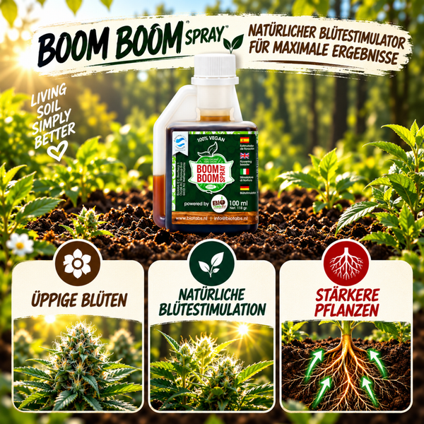 BioTabs Boom Boom Spray Pflanzendünger 100 Milliliter für natürliches Blütenwachstum und stärkere Pflanzen