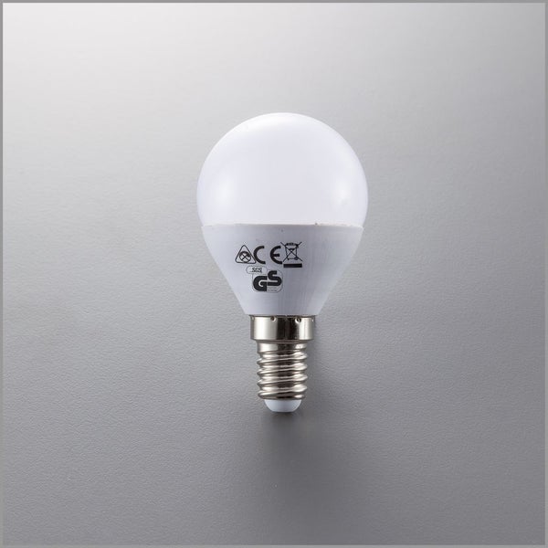 LED Glühbirne E14 5er Set - 4,9W, 470lm, 3000K warmweiß, weiß