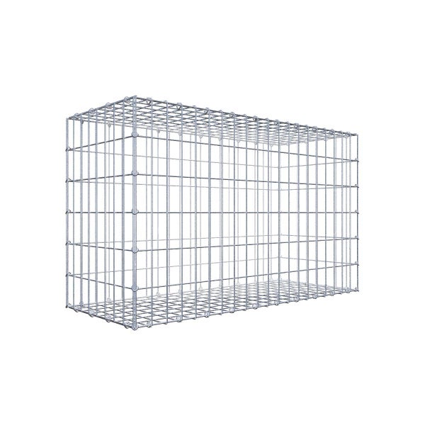 Gabione 100 cm x 60 cm x 40 cm (L x H x T), Maschenweite 5 cm x 10 cm, C-Ring