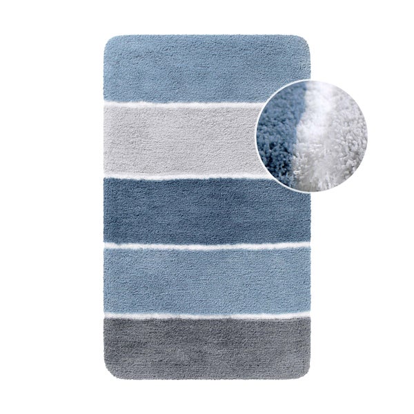 Badteppich Rauch Blau Rio Marina Homie Living 55x65 cm