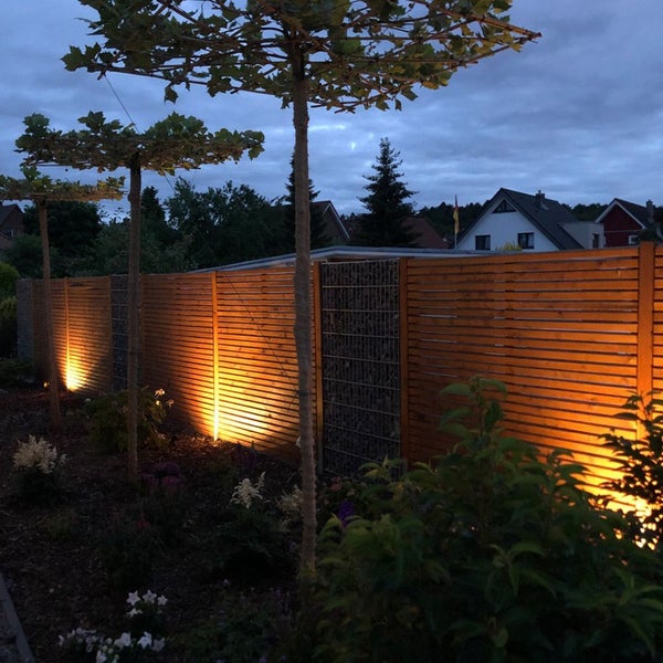 Gartenstrahler - 2x 2,9W, 260lm, LED, mit Stecker, Farbfilter, warmweiß, schwarz