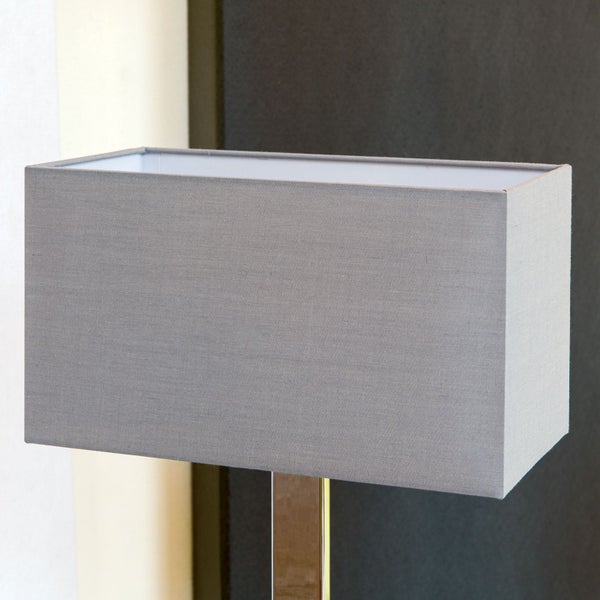 Rechteckiger Lampenschirm 32 x 16 x 18 cm grau