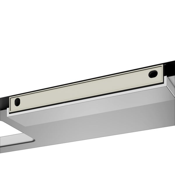 KEUCO Edition 400 Toilettenpapierhalter aus Aluminium, mit Ablage, silber-eloxiert
