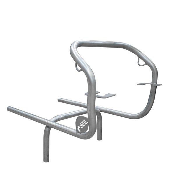 Metall Fahrradparker mit SIRL Logo