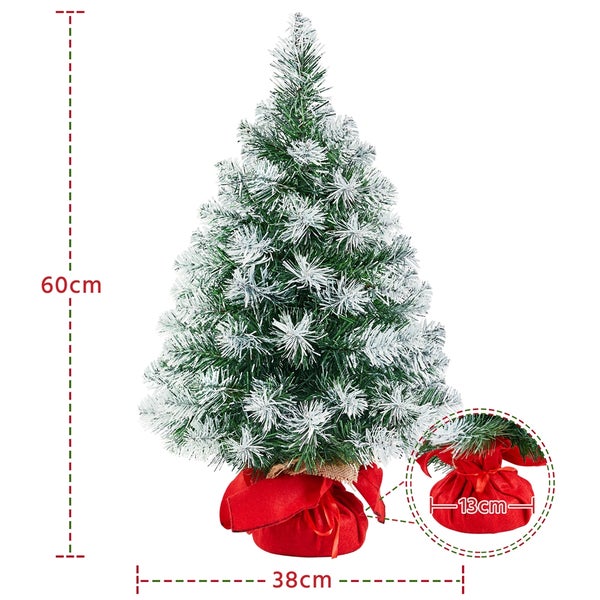 Yaheetech Künstlicher Weihnachtsbaum mit Schnee , Grün