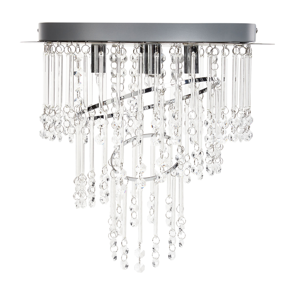 Kronleuchter aus Kristall ⌀ 35 cm Silber ESMELLE