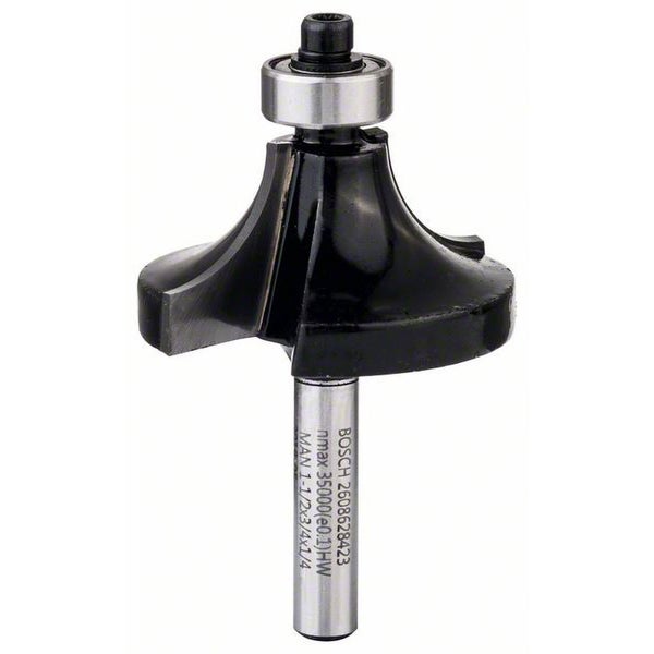 Bosch Abrundfräser 1/4 R1 12,7 mm Ø 38,1 mm L 18,6 mm G 60 mm - 2608628423