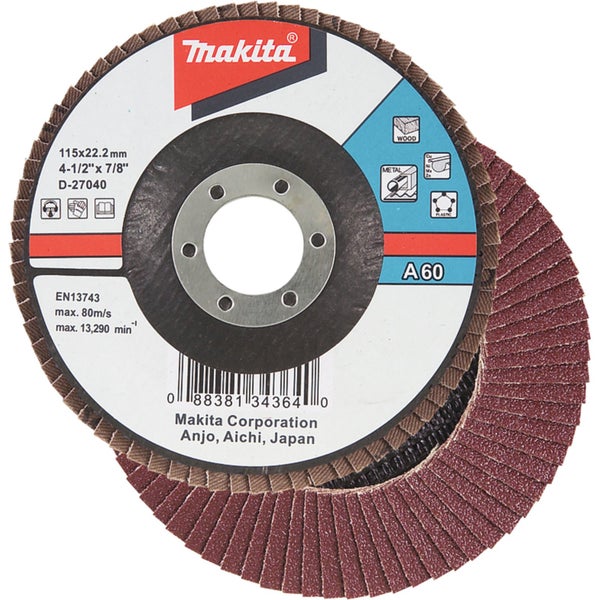 Makita Fächerschleifscheibe 180 mm A60 - D-27143
