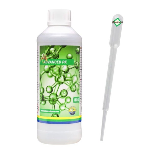 Advanced Hydroponics PK 5 Liter – Blütenbooster mit Pipette für üppige Blüten, kräftiges Pflanzenwachstum & vielseitige Anwendung in der Blütephase
