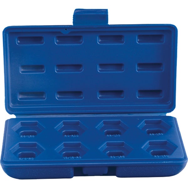 Blaue Aufbewahrungsbox für Werkzeuge