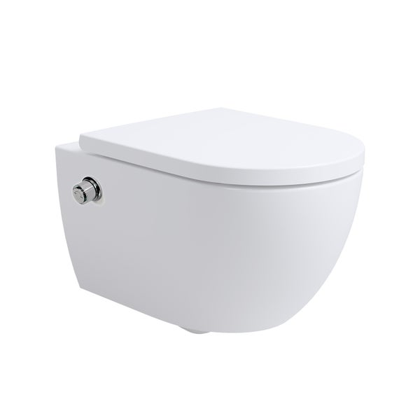 Spülrandloses Dusch-WC SOHO 4.0 mit abnehmbarem Softclose Sitz Taharet