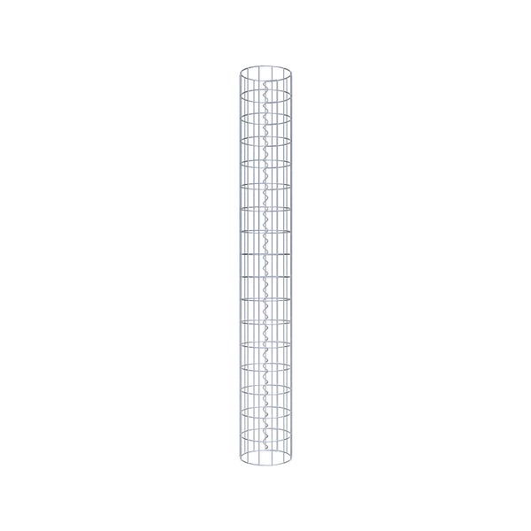 Gabionensäule Durchmesser 22 cm, MW 5 x 10 cm rund - Höhe: 1,70 m