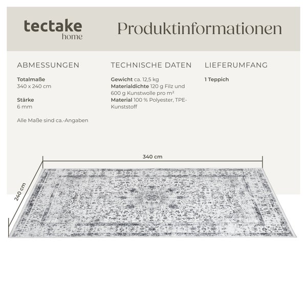 Produktinformationen zum Teppich mit den Maßen 340 x 240 cm von tectake home