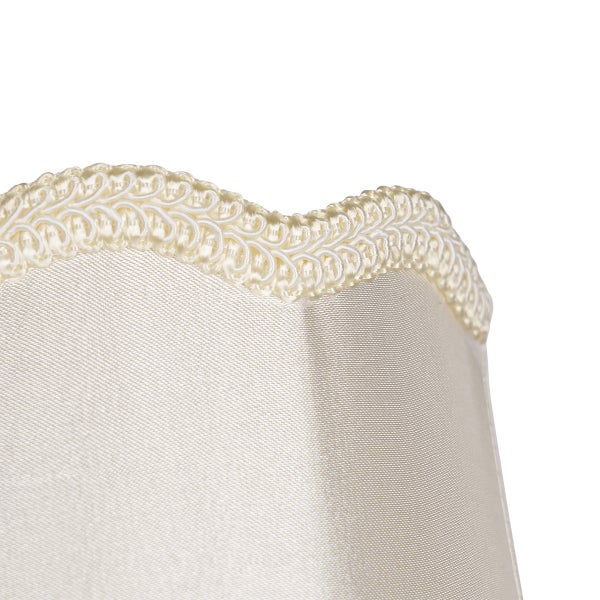 Stoff-Klemmleuchte Creme 12/8,5/15 - Granny
