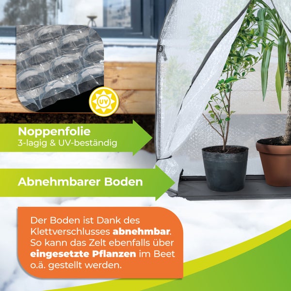 Überwinterungszelt ICEDOME ThermoPLUS L 120 x B 120 x H 183 cm