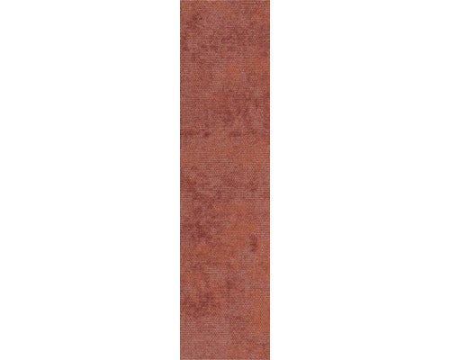 Wandverblender in Rostoptik mit strukturierter Oberfläche.