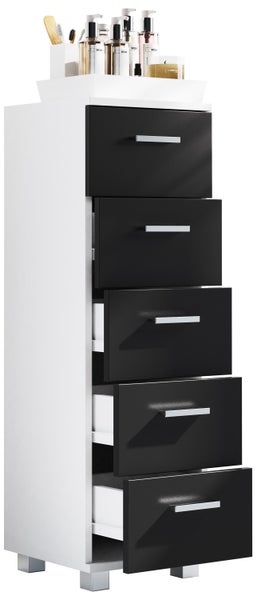Holz Badmöbel Schubladen Badschrank Kommode Zalo M