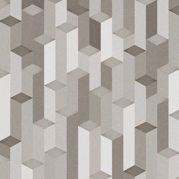 Tapete mit geometrischem 3D Säulenmuster