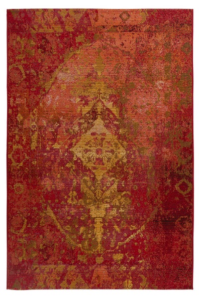 Kurzflor Teppich Kestrel Rot Modern, Orientalisch 160 x 230 cm