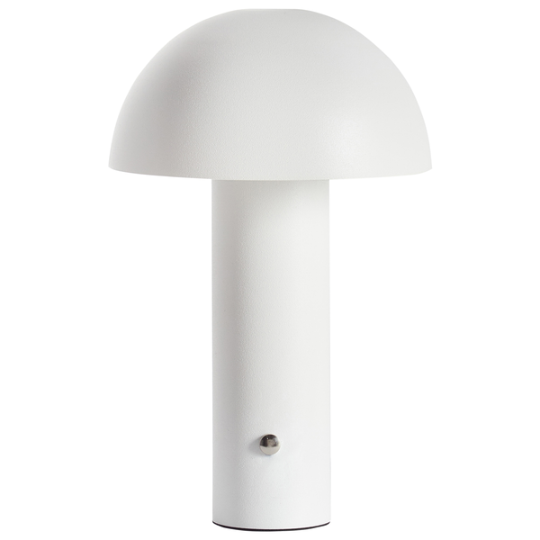 Kabellose LED Tischlampe BOJO mit Dimmer Metall Weiß