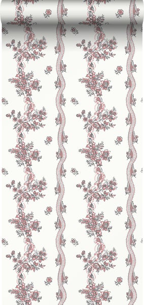 Duro Tapete Blumen Rot - 53 cm x 10.05 m - 661173