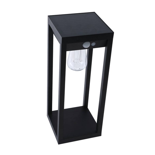 Lindby LED Smart Home Wegbeleuchtung Garten Enea dimmbar mit Bewegungsmelder (Modern) in Schwarz aus Aluminium (1 flammig, )