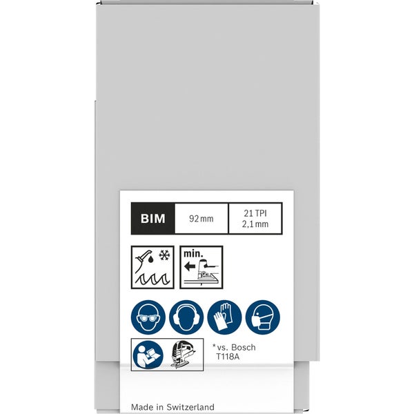 Bosch PRO Metal medium T121AFC Stichsägeblatt 92 mm 100-tlg. - 2608655108