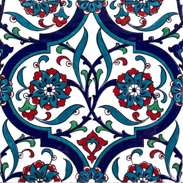 Dekorative Fliese mit floralem Muster für Wand- und Bodengestaltung