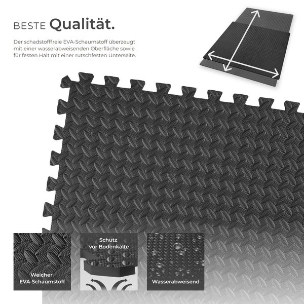 Verbundmatte aus EVA-Schaumstoff mit wasserabweisender Oberfläche und rutschfester Unterseite