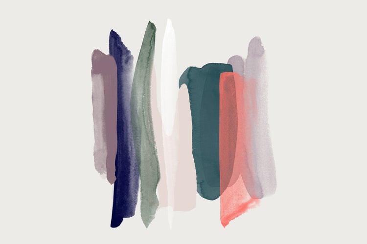 Illustration von Farbwischern