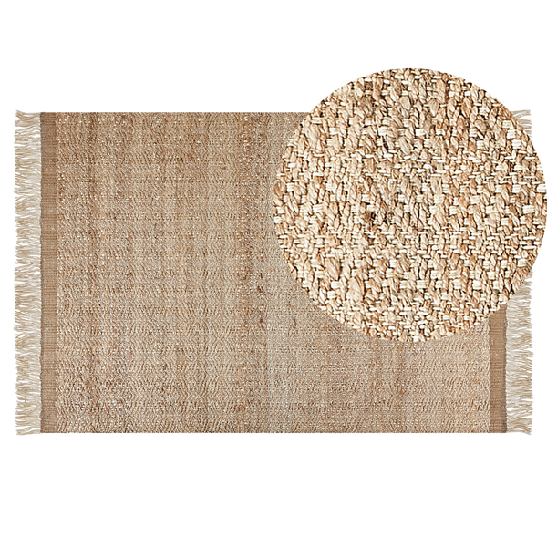 Teppich ABANA 140 x 200 cm Jute Beige