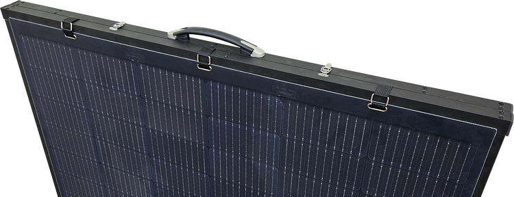 Tragbares Solarmodul im Kofferformat