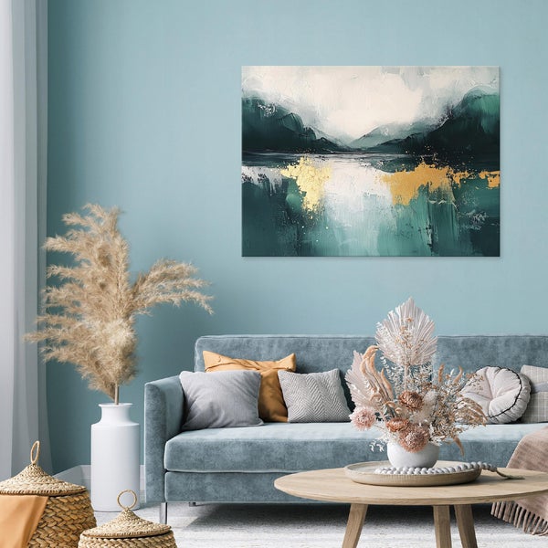 Leinwand Bilder Abstrakt Leinwandbild Wandbild Wohnzimmer 100X70 cm