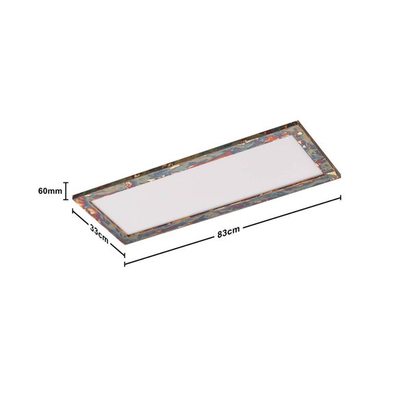 quitani LED Deckenleuchte (LED Panel) Aurinor (Modern) in Bronze aus Aluminium (1 flammig, ) - Lampe Deckenlampe Wohnzimmerleuchte