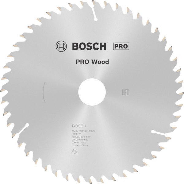 Bosch Pro Kreissägeblatt für Holz, 200 Millimeter Durchmesser