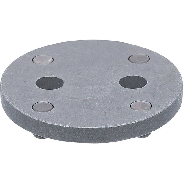 Runde Metallplatte mit Löchern