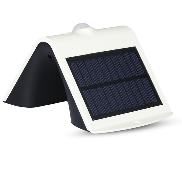 V-TAC VT-767-2-W - Weiße Solar-Wandleuchten - IP65 - 1.5W - 220 Lumen - 4000K