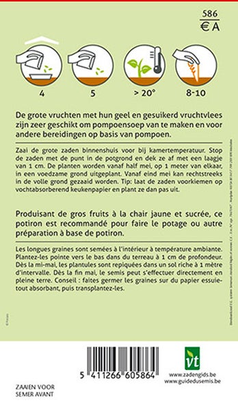 Anleitung für Kürbispflanzung